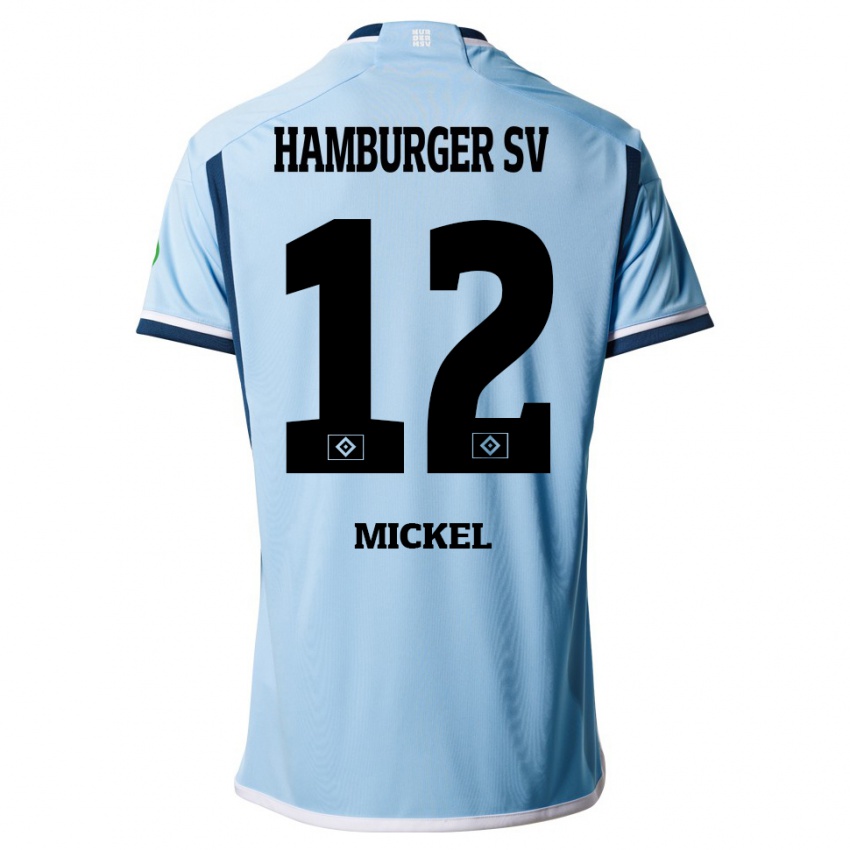 Herren Tom Mickel #12 Blau Auswärtstrikot Trikot 2023/24 T-Shirt