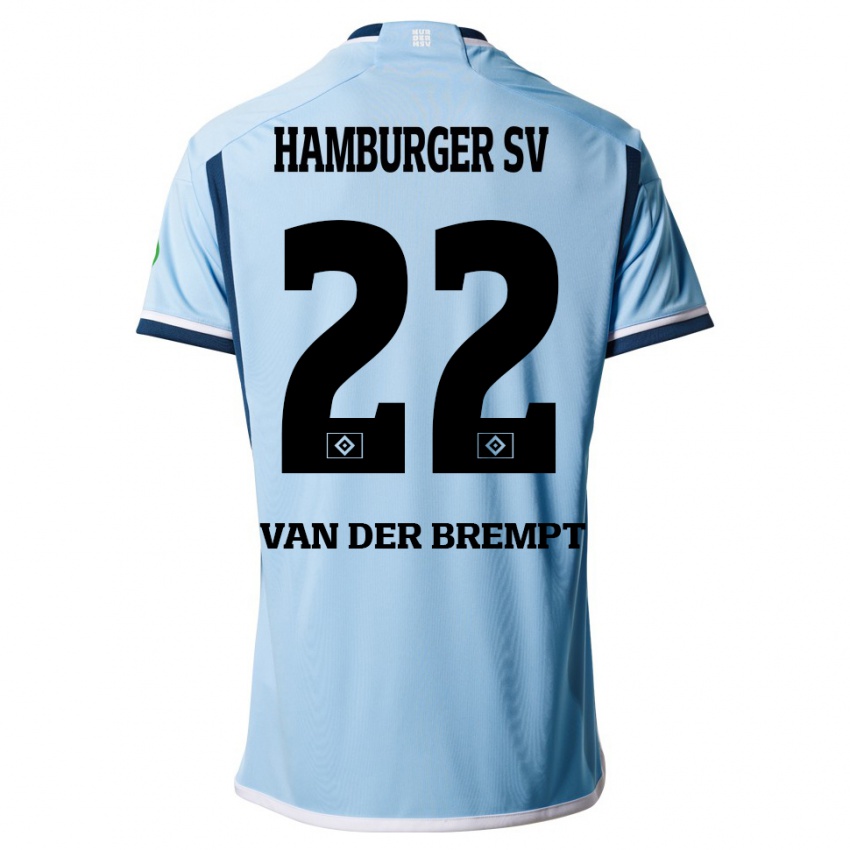 Herren Ignace Van Der Brempt #22 Blau Auswärtstrikot Trikot 2023/24 T-Shirt