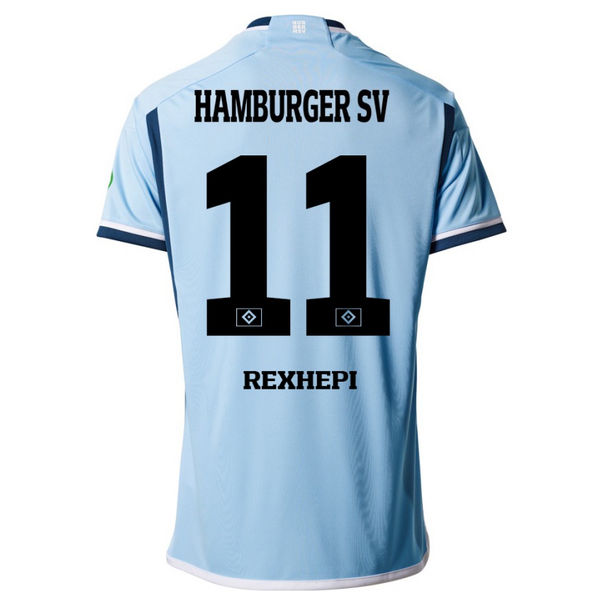 Herren Arlind Rexhepi #11 Blau Auswärtstrikot Trikot 2023/24 T-Shirt