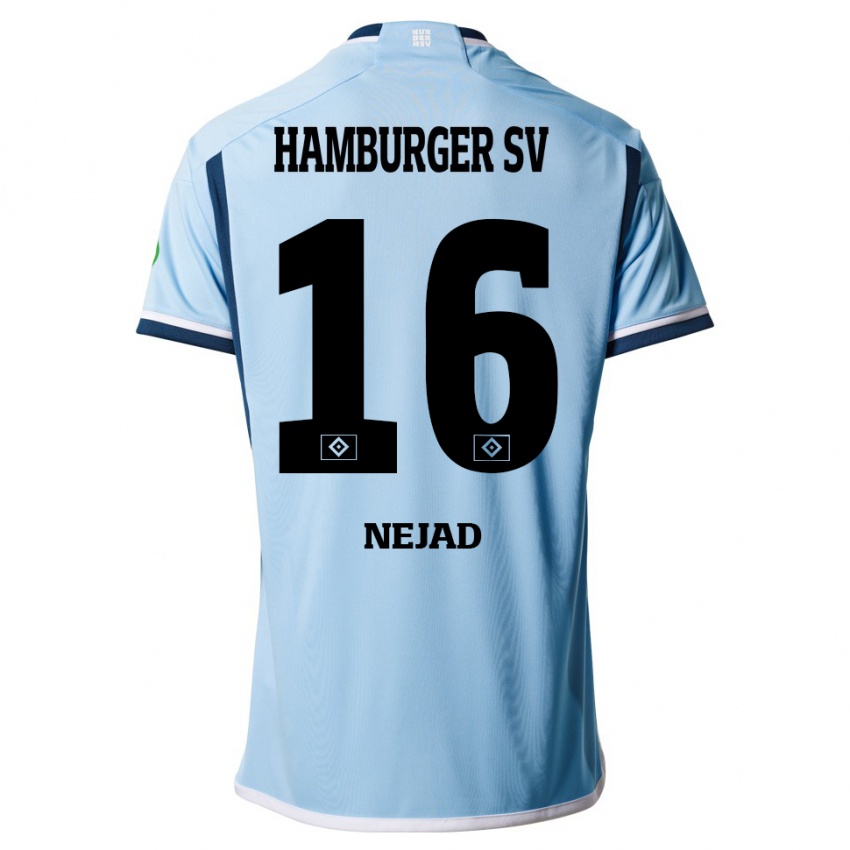 Herren Milad Nejad #16 Blau Auswärtstrikot Trikot 2023/24 T-Shirt