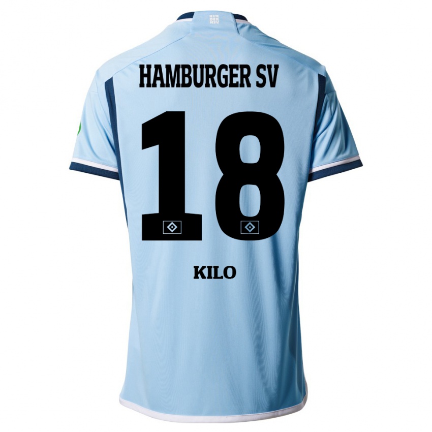 Herren Jesse Kilo #18 Blau Auswärtstrikot Trikot 2023/24 T-Shirt