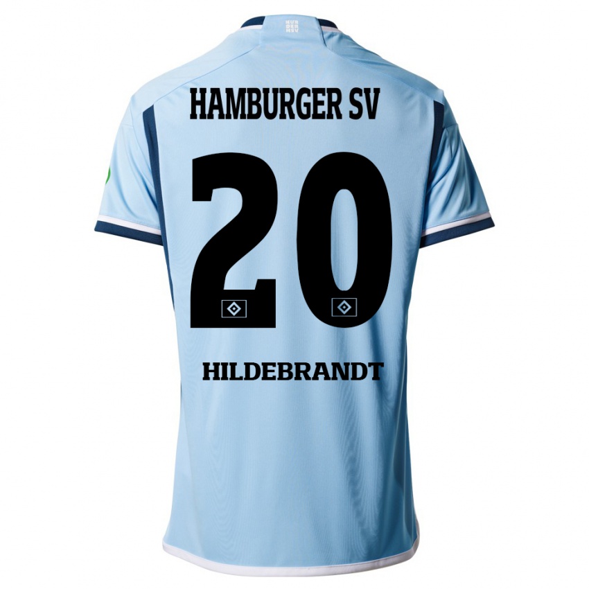 Herren Tjark Hildebrandt #20 Blau Auswärtstrikot Trikot 2023/24 T-Shirt