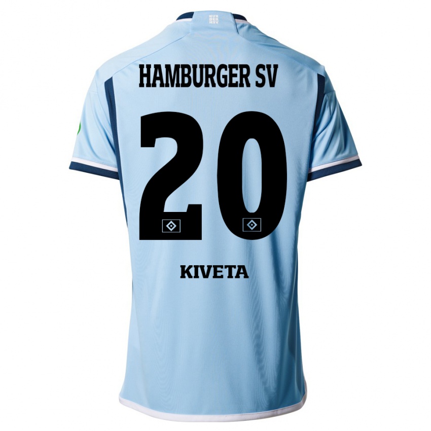 Herren Glory Kiveta #20 Blau Auswärtstrikot Trikot 2023/24 T-Shirt