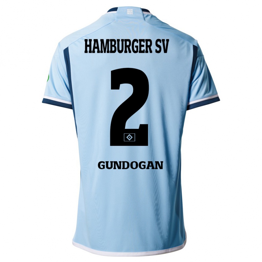 Herren Haci Gündogan #2 Blau Auswärtstrikot Trikot 2023/24 T-Shirt