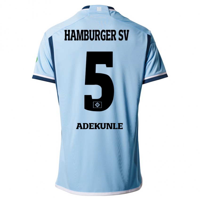 Herren Noah Adekunle #5 Blau Auswärtstrikot Trikot 2023/24 T-Shirt