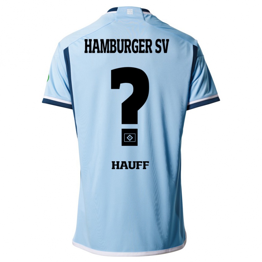 Herren Daniel Hauff #0 Blau Auswärtstrikot Trikot 2023/24 T-Shirt