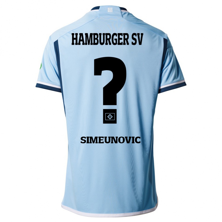 Herren Denis Simeunovic #0 Blau Auswärtstrikot Trikot 2023/24 T-Shirt