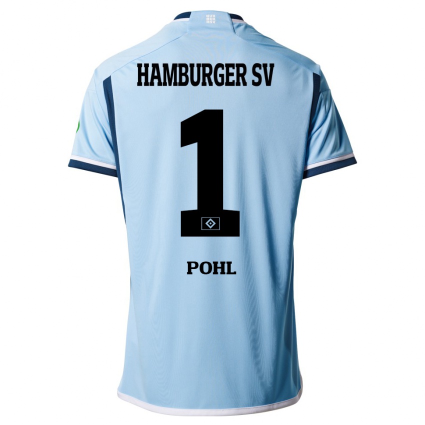 Herren Christina Pohl #1 Blau Auswärtstrikot Trikot 2023/24 T-Shirt