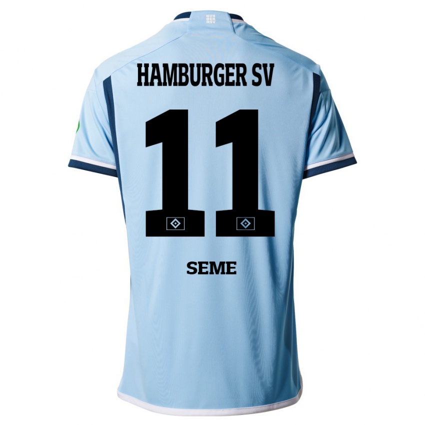 Herren Anna-Katharina Seme #11 Blau Auswärtstrikot Trikot 2023/24 T-Shirt