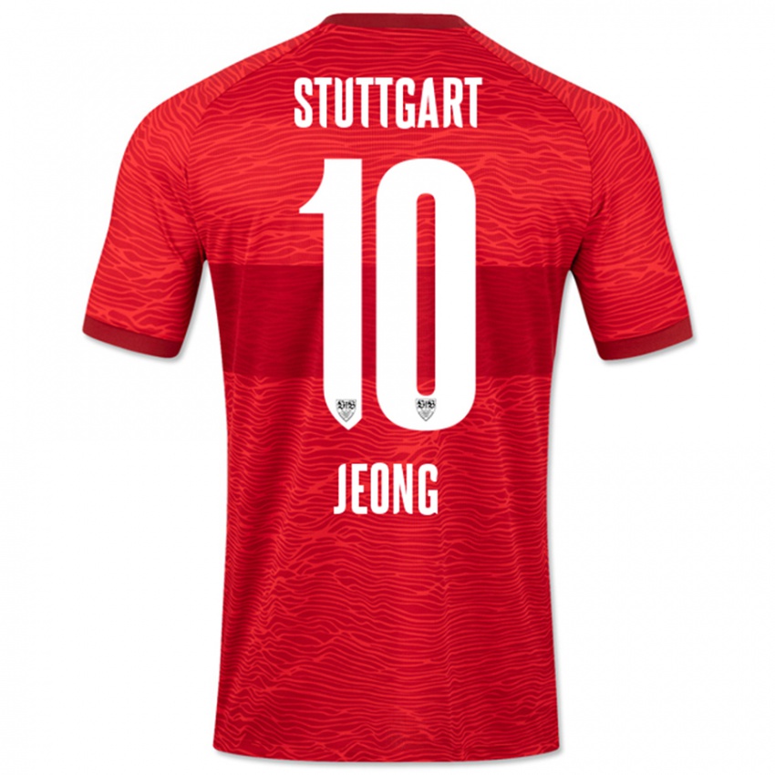 Herren Woo-Yeong Jeong #10 Rot Auswärtstrikot Trikot 2023/24 T-Shirt