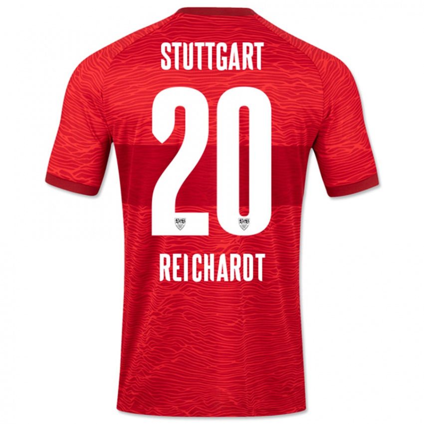 Herren Leon Reichardt #20 Rot Auswärtstrikot Trikot 2023/24 T-Shirt