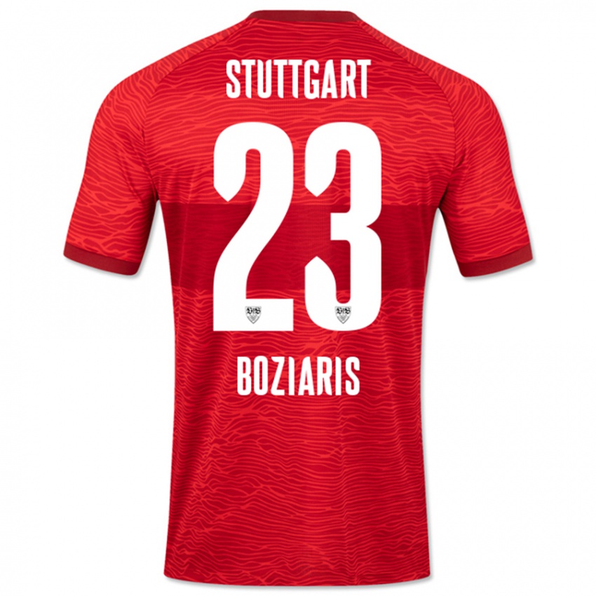 Herren Giannis Boziaris #23 Rot Auswärtstrikot Trikot 2023/24 T-Shirt