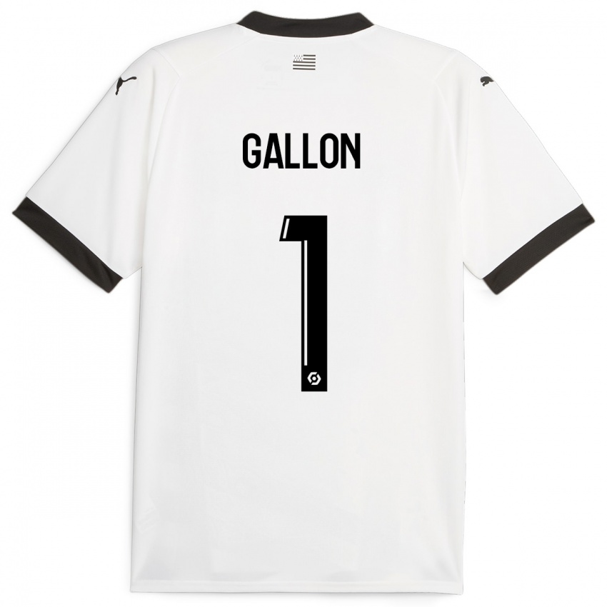 Herren Gauthier Gallon #1 Weiß Auswärtstrikot Trikot 2023/24 T-Shirt