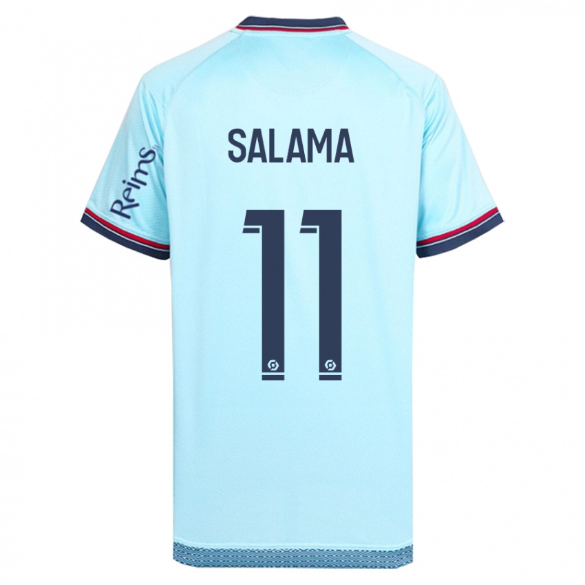 Herren Amine Salama #11 Himmelblau Auswärtstrikot Trikot 2023/24 T-Shirt