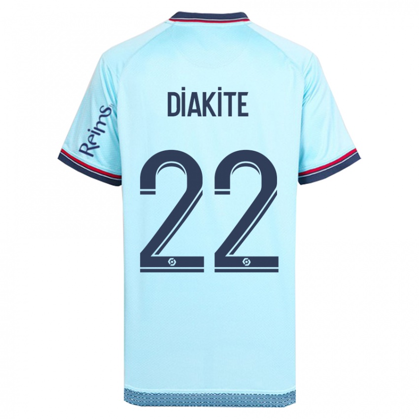 Herren Oumar Diakité #22 Himmelblau Auswärtstrikot Trikot 2023/24 T-Shirt