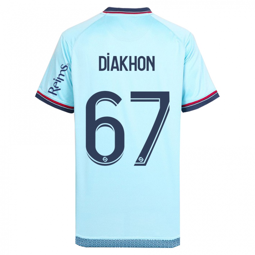 Herren Mamadou Diakhon #67 Himmelblau Auswärtstrikot Trikot 2023/24 T-Shirt