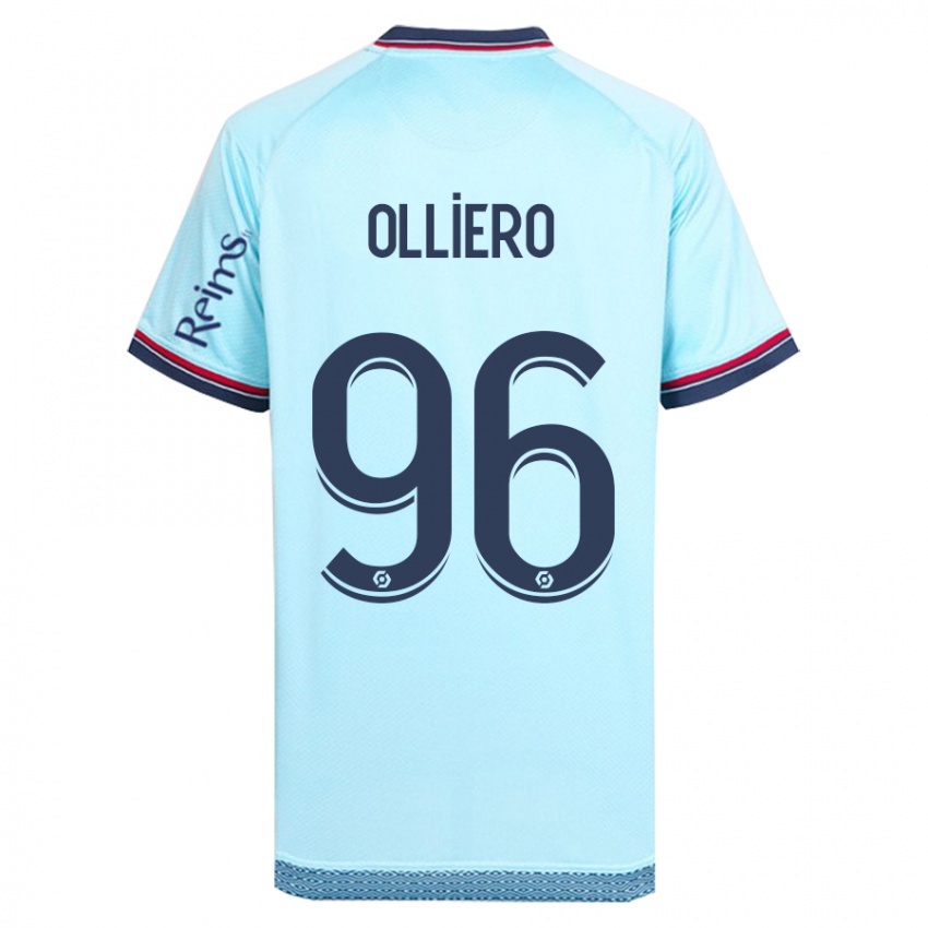 Herren Alexandre Olliero #96 Himmelblau Auswärtstrikot Trikot 2023/24 T-Shirt