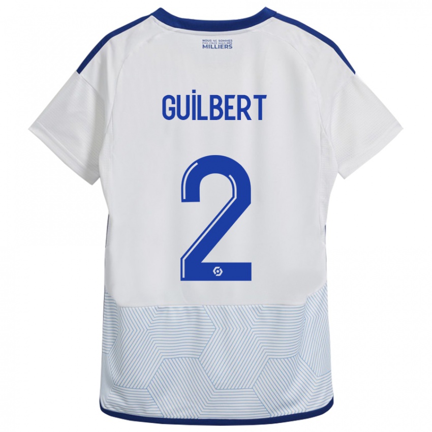 Herren Frédéric Guilbert #2 Weiß Auswärtstrikot Trikot 2023/24 T-Shirt