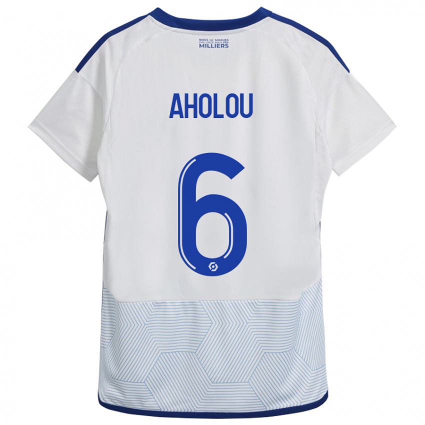 Herren Jean-Eudes Aholou #6 Weiß Auswärtstrikot Trikot 2023/24 T-Shirt