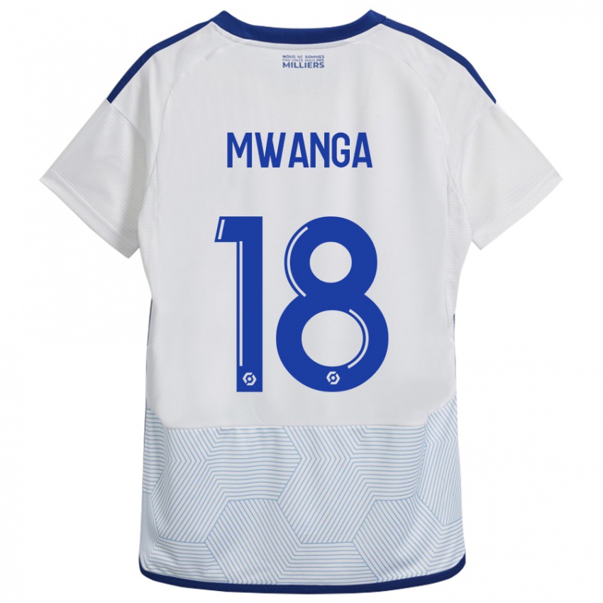 Herren Junior Mwanga #18 Weiß Auswärtstrikot Trikot 2023/24 T-Shirt