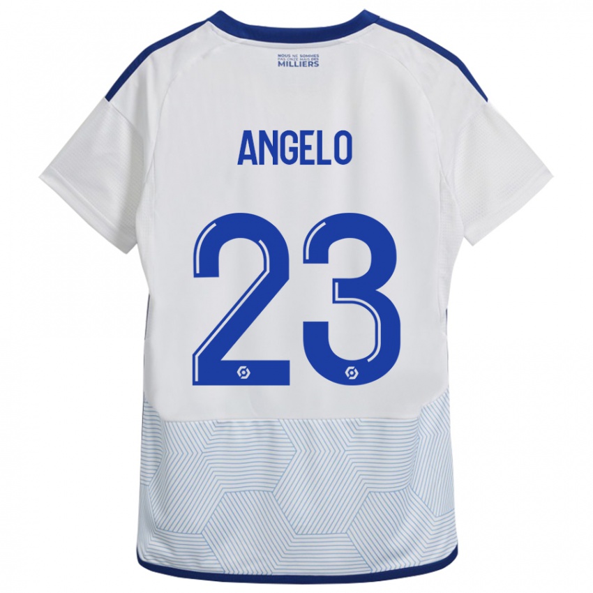 Herren Ângelo #23 Weiß Auswärtstrikot Trikot 2023/24 T-Shirt