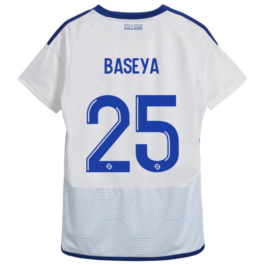 Herren Steven Baseya #25 Weiß Auswärtstrikot Trikot 2023/24 T-Shirt