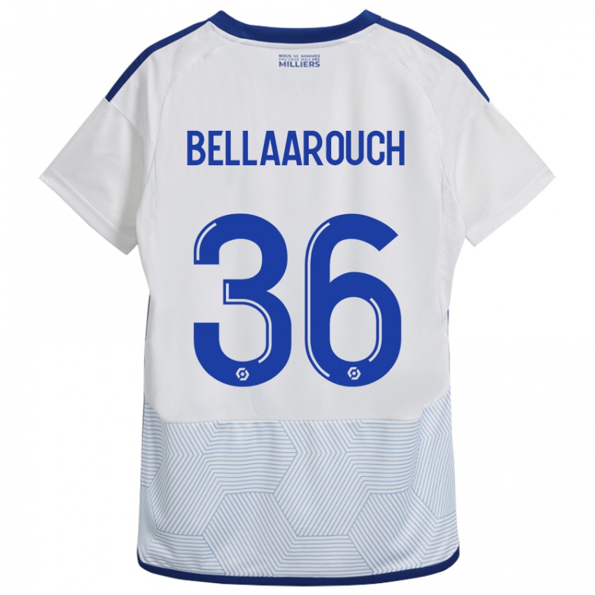 Herren Alaa Bellaarouch #36 Weiß Auswärtstrikot Trikot 2023/24 T-Shirt