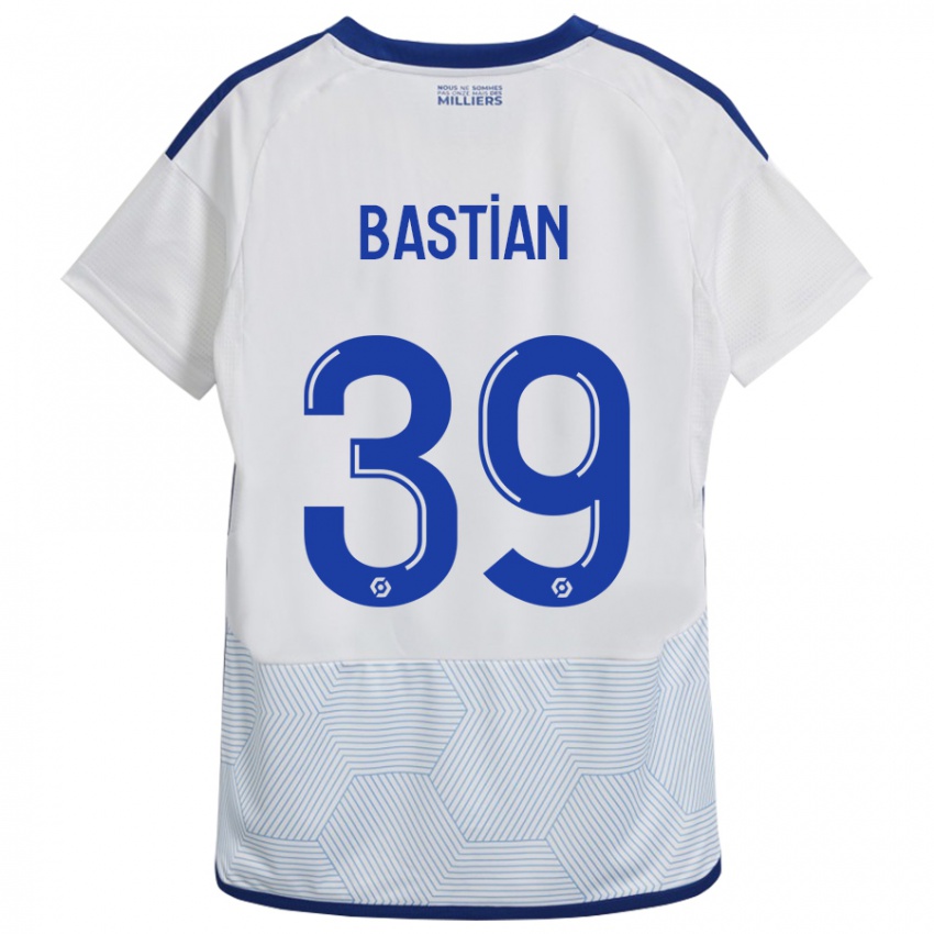 Herren Maxime Bastian #39 Weiß Auswärtstrikot Trikot 2023/24 T-Shirt