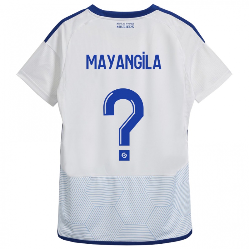 Herren Ryan Tutu Mayangila #0 Weiß Auswärtstrikot Trikot 2023/24 T-Shirt