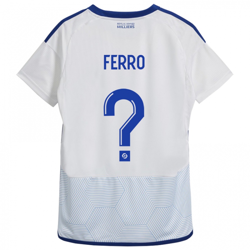 Herren Nolan Ferro #0 Weiß Auswärtstrikot Trikot 2023/24 T-Shirt