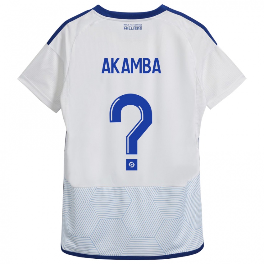 Herren Fred Akamba #0 Weiß Auswärtstrikot Trikot 2023/24 T-Shirt