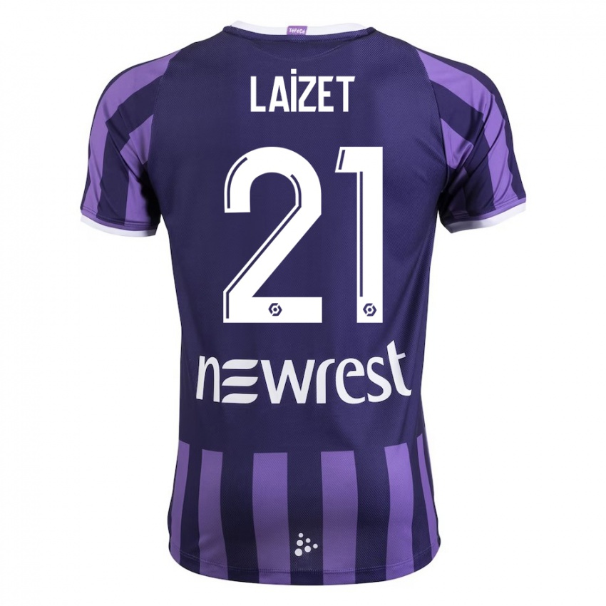 Herren Emma Laizet #21 Lila Auswärtstrikot Trikot 2023/24 T-Shirt