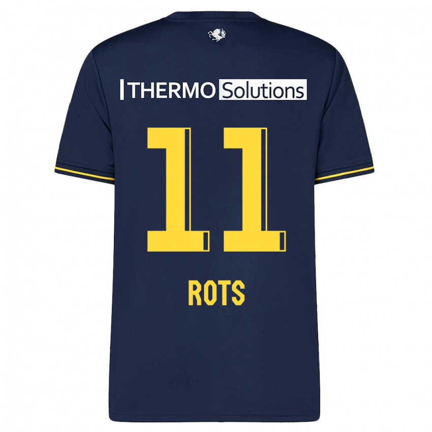 Herren Daan Rots #11 Marine Auswärtstrikot Trikot 2023/24 T-Shirt