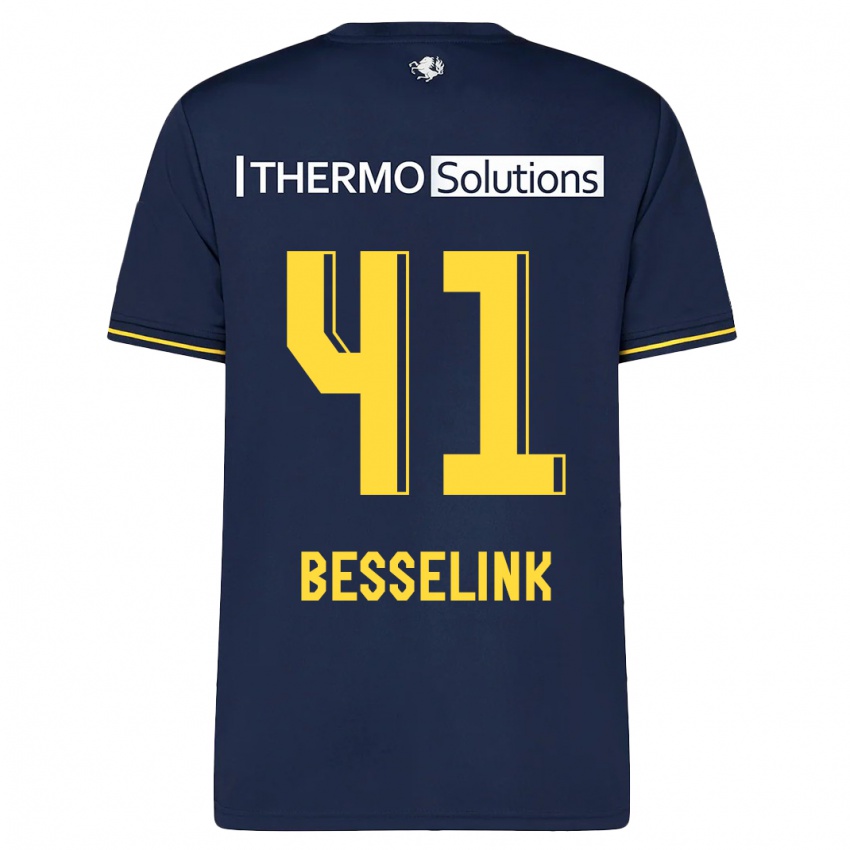 Herren Gijs Besselink #41 Marine Auswärtstrikot Trikot 2023/24 T-Shirt