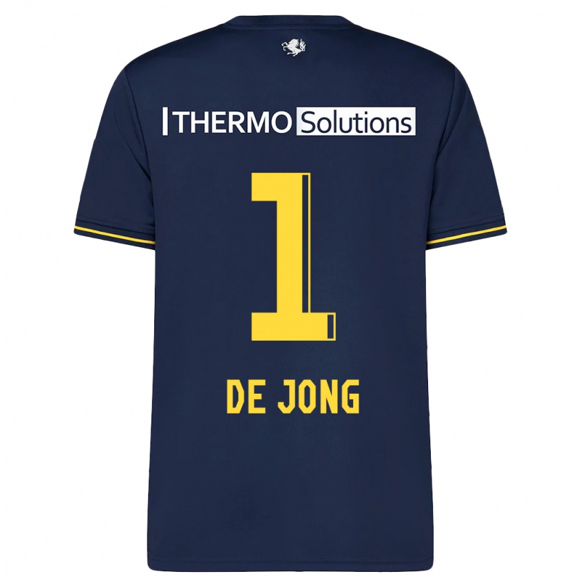 Herren Daniëlle De Jong #1 Marine Auswärtstrikot Trikot 2023/24 T-Shirt