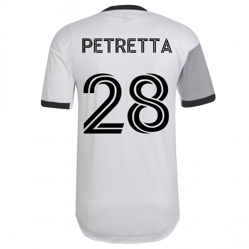 Herren Raoul Petretta #28 Weiß Auswärtstrikot Trikot 2023/24 T-Shirt