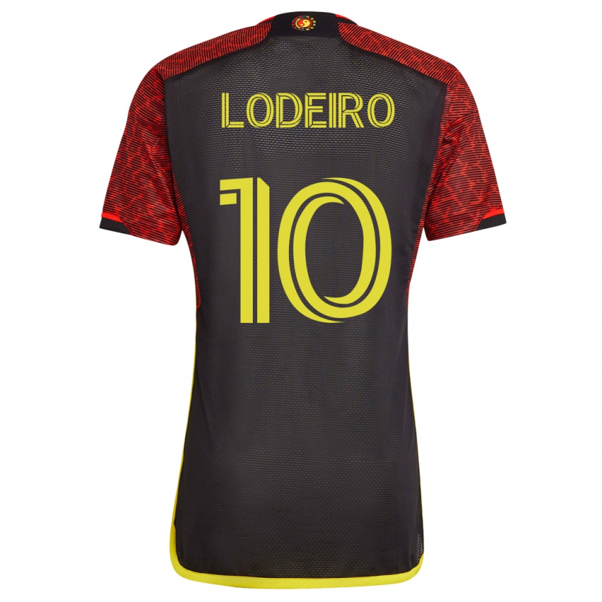 Herren Nicolás Lodeiro #10 Orangefarben Auswärtstrikot Trikot 2023/24 T-Shirt