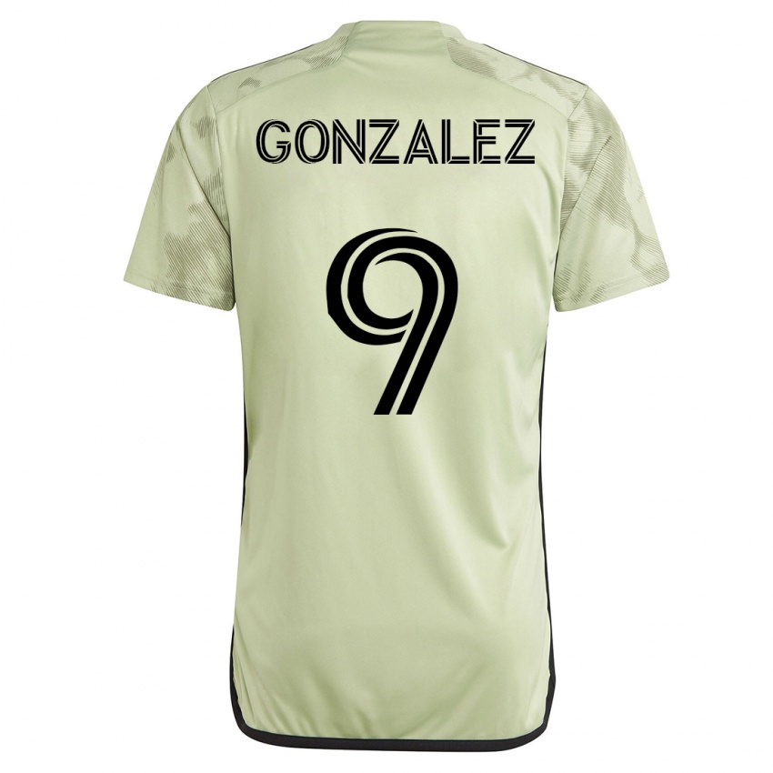 Herren Mario Gonzalez #9 Grün Auswärtstrikot Trikot 2023/24 T-Shirt