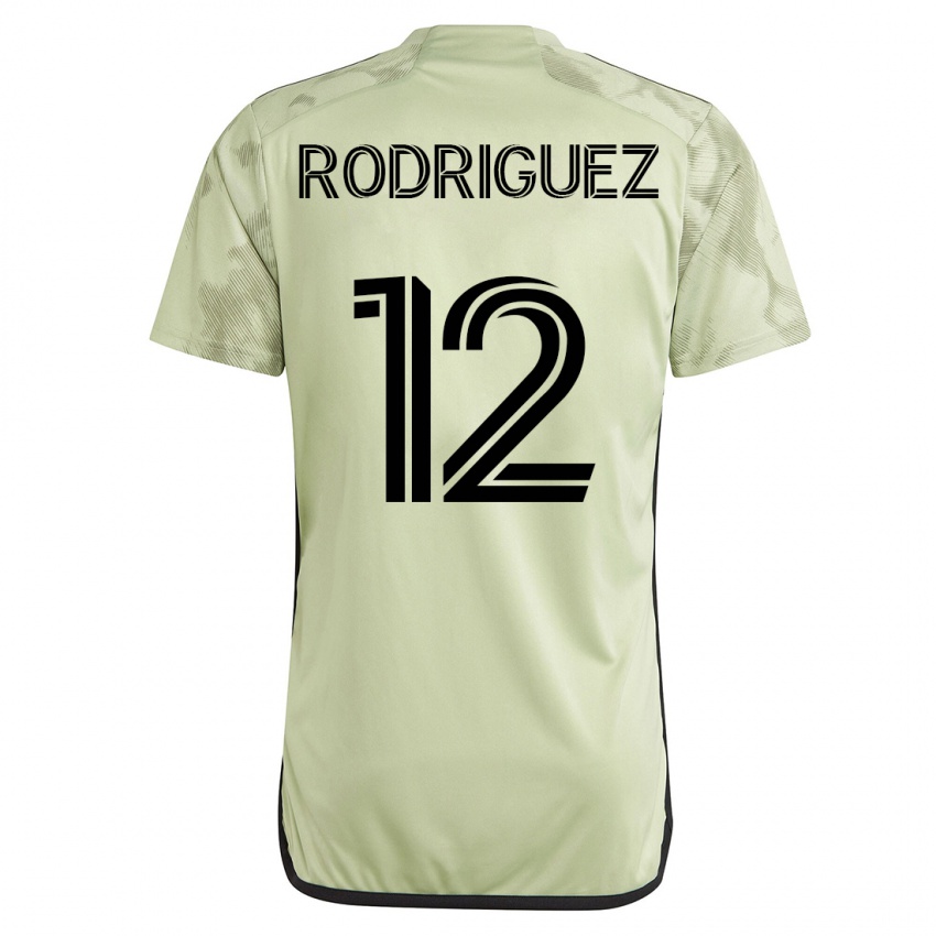 Herren Jeremi Rodriguez #12 Grün Auswärtstrikot Trikot 2023/24 T-Shirt