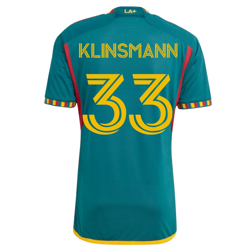 Herren Jonathan Klinsmann #33 Grün Auswärtstrikot Trikot 2023/24 T-Shirt