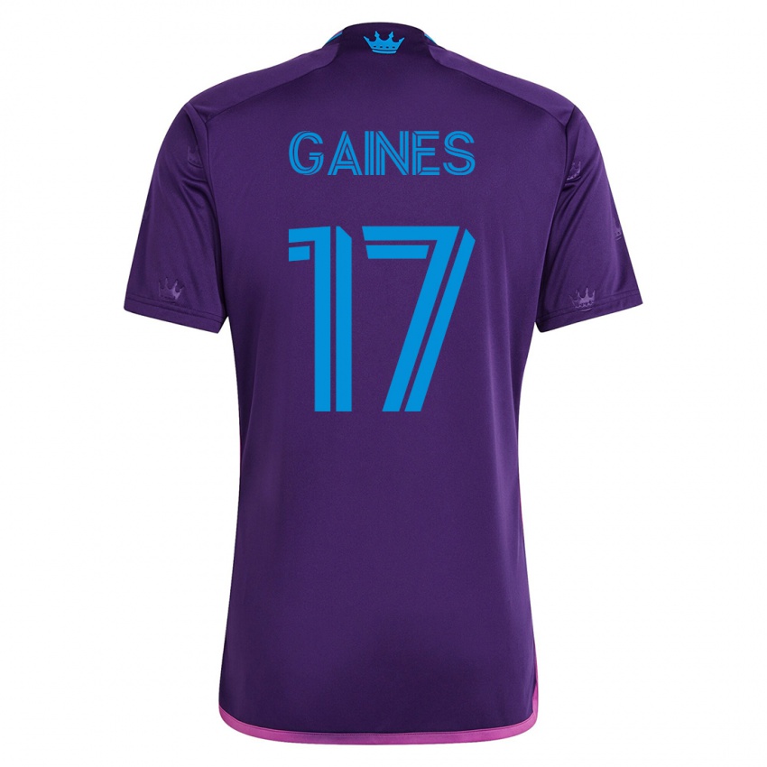 Herren Mckinze Gaines #17 Violett Auswärtstrikot Trikot 2023/24 T-Shirt