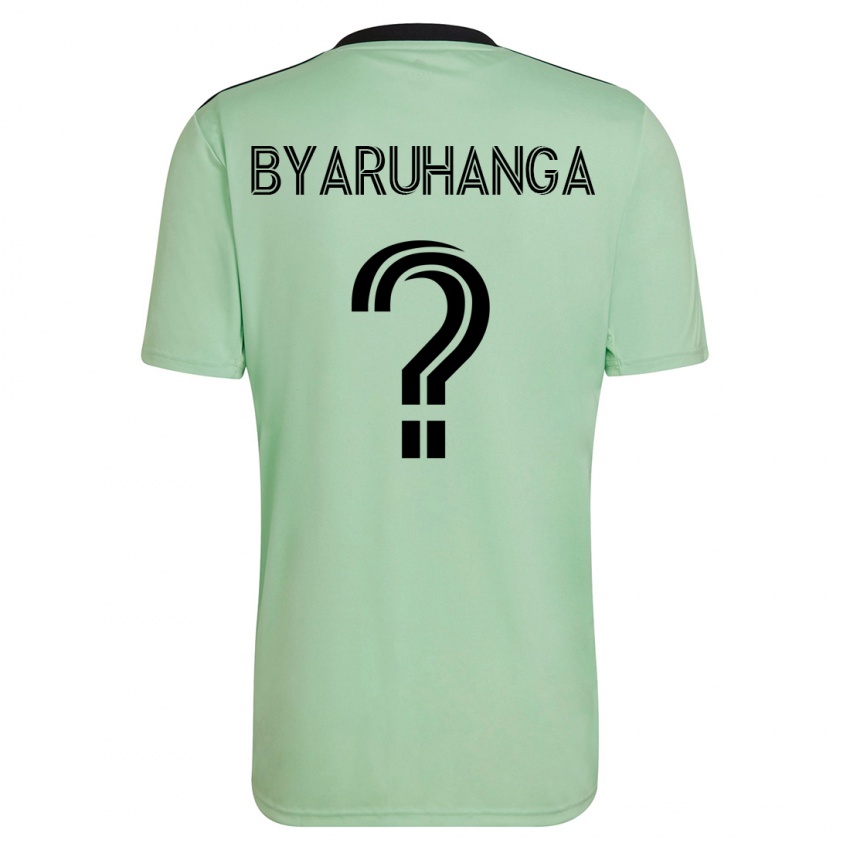 Herren Bobosi Byaruhanga #0 Hellgrün Auswärtstrikot Trikot 2023/24 T-Shirt