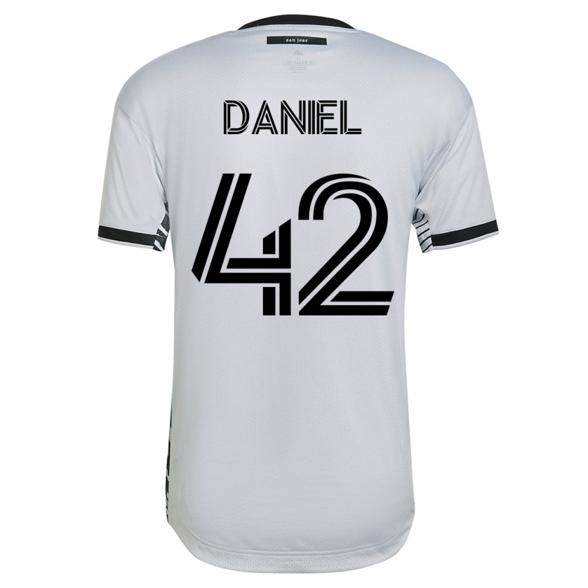 Herren Daniel #42 Weiß Auswärtstrikot Trikot 2023/24 T-Shirt