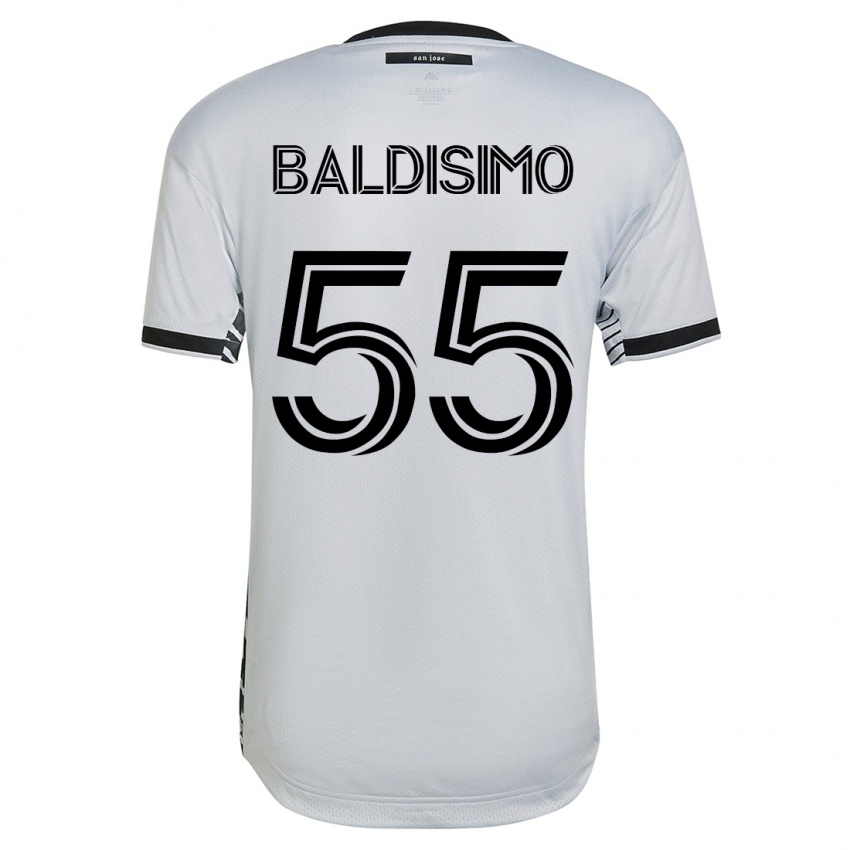 Herren Michael Baldisimo #55 Weiß Auswärtstrikot Trikot 2023/24 T-Shirt