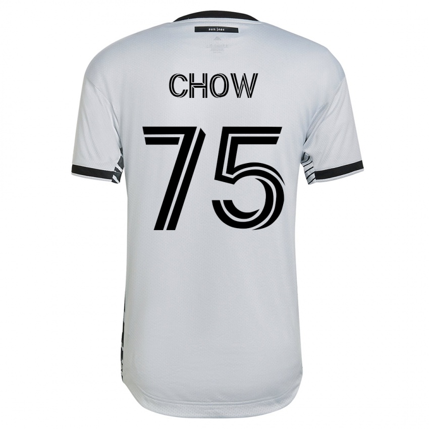 Herren Alex Chow #75 Weiß Auswärtstrikot Trikot 2023/24 T-Shirt