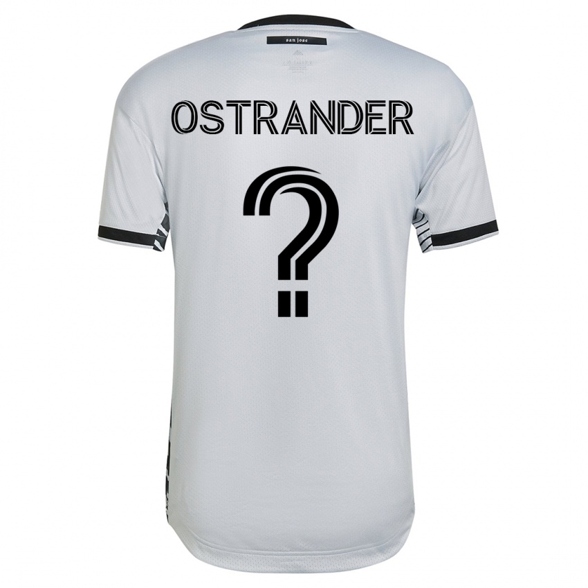 Herren William Ostrander #0 Weiß Auswärtstrikot Trikot 2023/24 T-Shirt