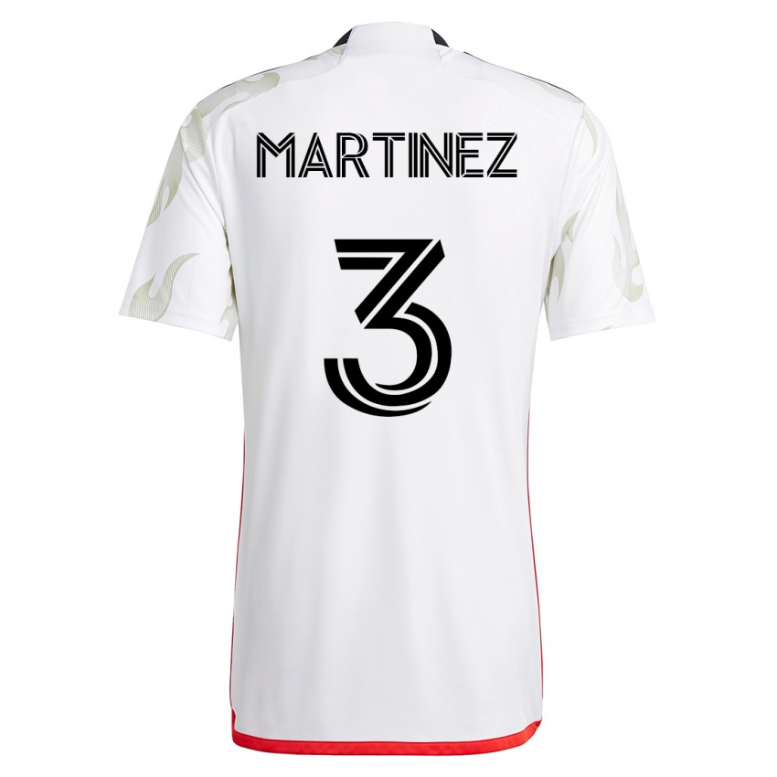 Herren José Antonio Martínez #3 Weiß Auswärtstrikot Trikot 2023/24 T-Shirt