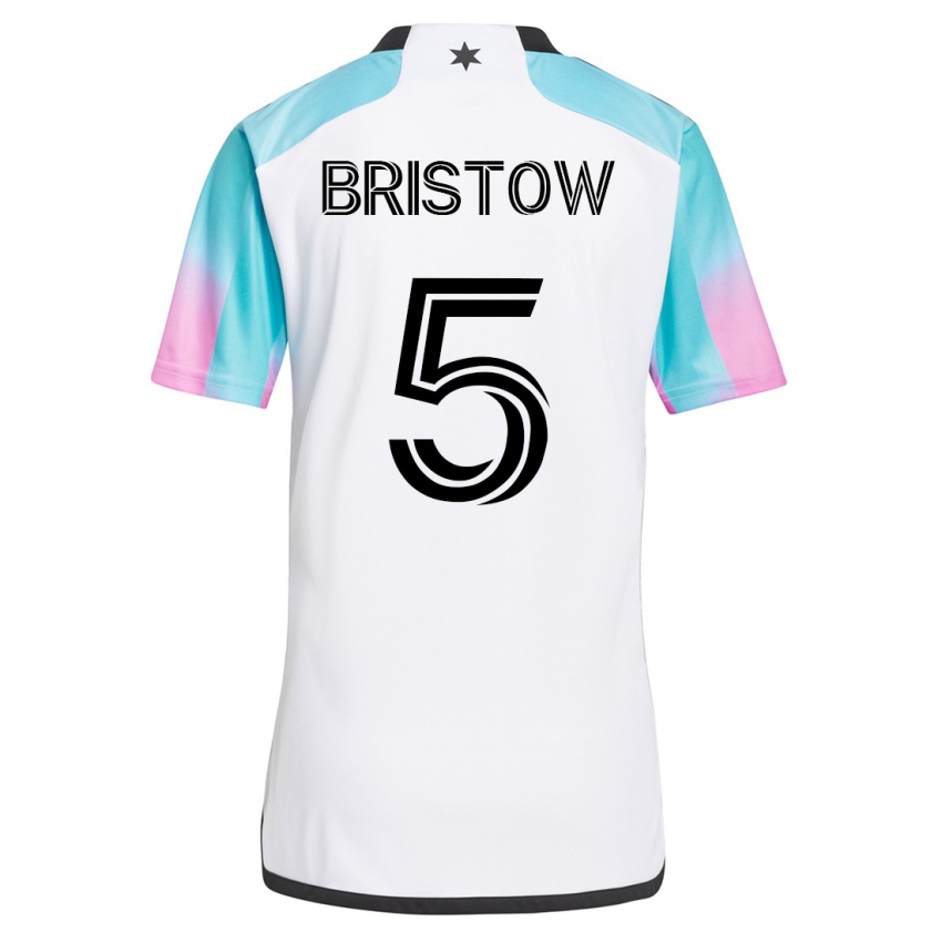 Herren Ethan Bristow #5 Weiß Auswärtstrikot Trikot 2023/24 T-Shirt