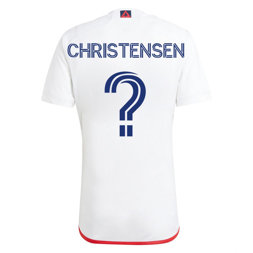 Herren Kevin Christensen #0 Weiß Rot Auswärtstrikot Trikot 2023/24 T-Shirt