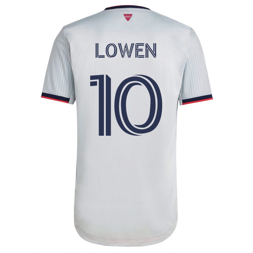 Herren Eduard Löwen #10 Weiß Auswärtstrikot Trikot 2023/24 T-Shirt